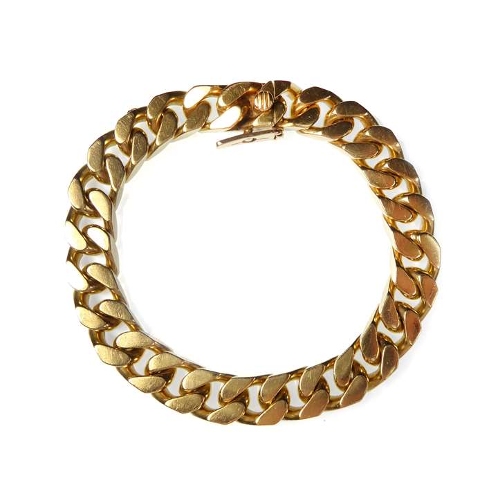 Gold curblink bracelet